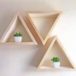 simple geometric wall shelves for small spaces