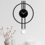 Round Shape Big Pendulum Wall Clock
