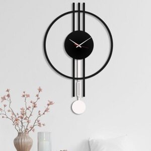 Round Shape Big Pendulum Wall Clock
