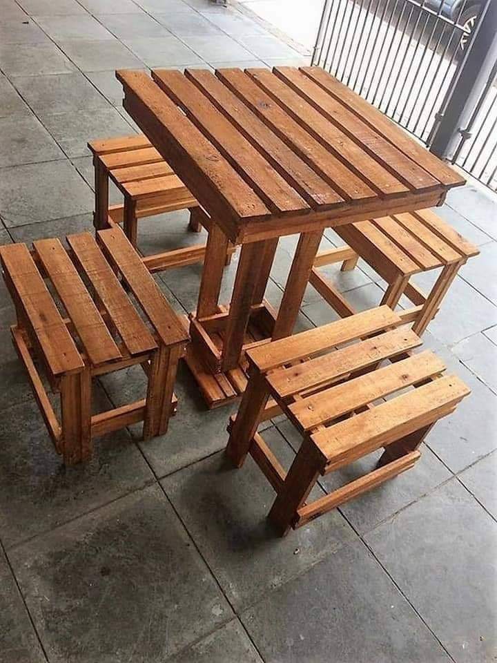 Open Dining Table and Chairs