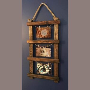 ADS Wooden Ladder Style Designer Look 3 Photograph Holder