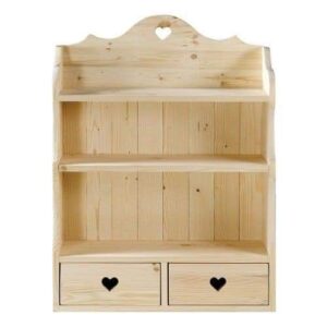 ADS Pinewood wall hang act with drawer, Small adorn article Display shelf