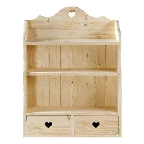 ADS Pinewood wall hang act with drawer, Small adorn article Display shelf