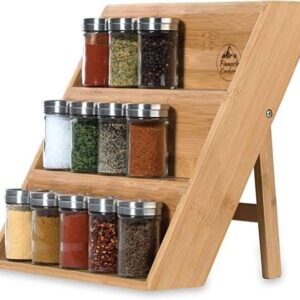 ADS Spice Rack Counter top Eco Friendly Pinewood Rack