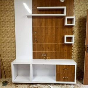 Wooden carved LED unit & TV Unit Design By ADSCART