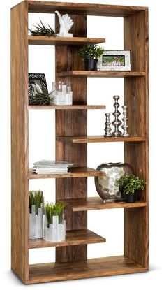 Ads Cart Solid Wood Open Book Shelf