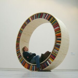 Ads Cart Circular Bookshelf