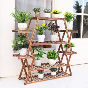 ADS CART Shelves Wood Plant Stand Flower