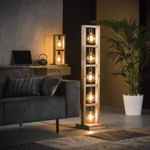 Ads Cart 5 bulb wooden Lighting Decorative Lamp