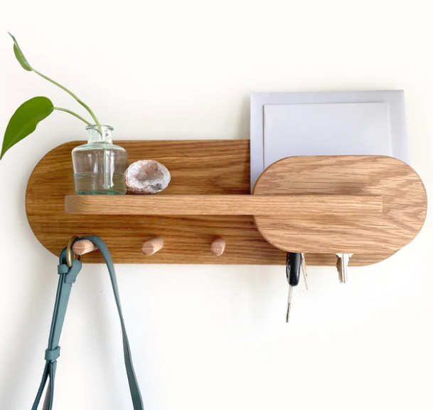 Ads Cart Entryway Organization Key Holder Wall Mount Coat Rack With