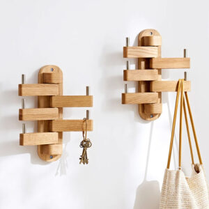 Ads Cart Wood Coat Hooks, Coat Rack Wall Mount