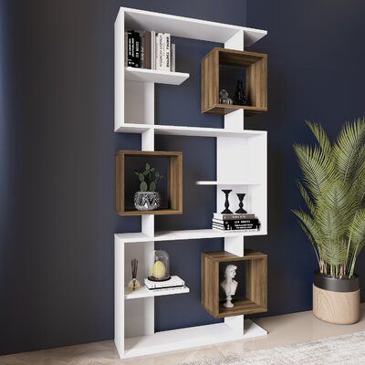 Ads Cart Cube Wall Shelf with 9 Compartments