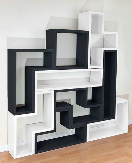 ADS CART Wall Hanging Interlock Set of MDf Wall Shelf
