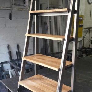 Ads Cart Tier Solid Pinewood Ladder Shelf
