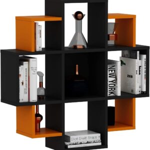 Ads Cart Wall Shelf - Bookcase - Decorative Shelf for Living Room in Modern Design