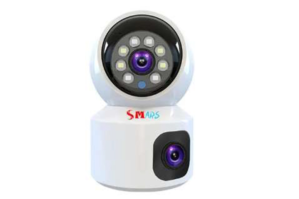 smars V380 Wi-Fi Smart Camera 2.4G Wireless Camerа 1920×2160 High Resolution Dual Lens Security Camera with Two-Way Audio, Day/Night Vision, Multi User & Human Intrusion Detection