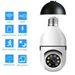 Smars® Ptz WiFi Outdoor Wireless Bulb Camera 1080P with Color Night Vision Recording