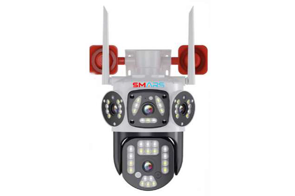 Smars WI-FI V380pro 8MP IP PTZ CAMERA Motion Detection, Night Vision, High Speaker ALARM Security Outdoor Camera