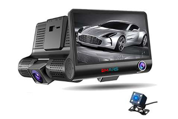 Smars Full HD 1080P 3 Lens Car Dash Camera Smart DVR Car Reversing Video Recorder
