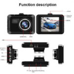 Smars Car Dash Cam DVR Recorder with 2.2" Screen FHD 1080P Auto Loop Recording