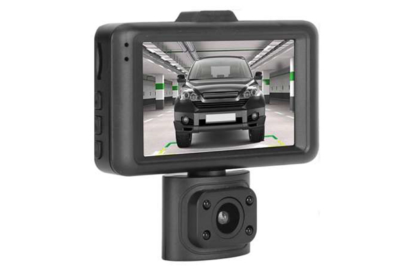 Smars HD Wide Angle Night Vision Car Dash Camcorder Three Lens Front Car Interior Rear 360 Degree Panoramic Camera Car Dash Recorder Front and Rear Indoor 1080P DVR Camera for Cars
