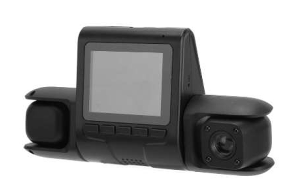 Smars 2" Screen Time Synchronization 3 Lens HD Night Monitoring Dash Cam Night Vision Car Driving Recorder Wide Angle, GSensor, Loop Recording Dash Cam Motion Detection for Parking