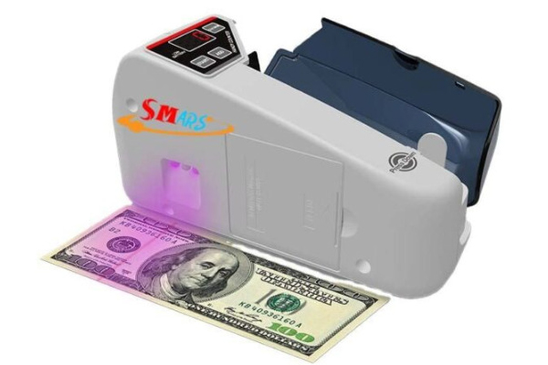 Smars® V30 LED Display Mini Portable Use Battery/Plug Handy Money Counter with Fake Note Detecting feature for Bank Note Currency
