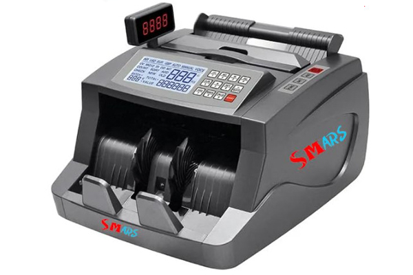 SMARS Multi Currency Note Counting Machine UV/MG/IR/3D Counterfeit Detection Automatic Bank Currency Cash Counter Machine(LCD Display)