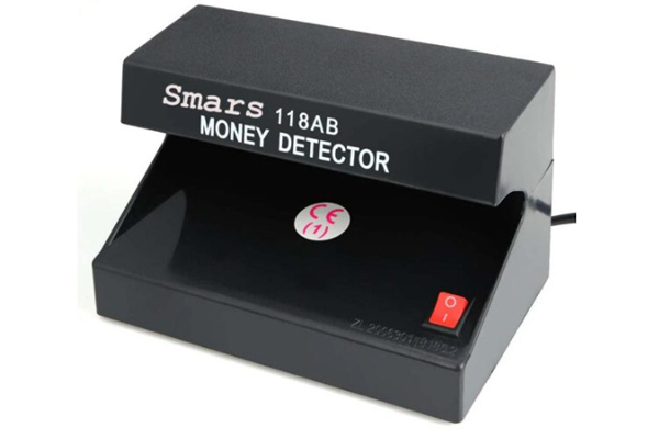 Smars® Portable Desktop Counterfeit Fake Note Detector AD-118AB Cash Money Currency Banknotes Notes Checker Ultraviolet Uv Lamp Watermark Machine